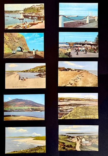 Framed Vintage Irish Postcard Collection