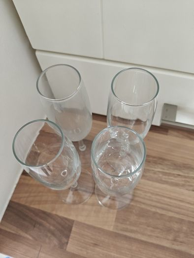 Four Prosecco Glasses