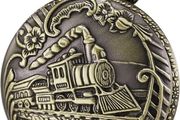 Vintage Style Steam Train Pocket Watch