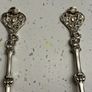 Pair 1897 London solid silver presentation spoons Image 3