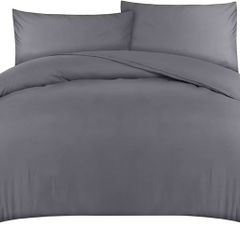 MULTIPLE SIZES AVAILABLE Bedding Duvet Cover Double - Soft Microfibre Polyester - Bedding Quilt Cover Set, with Pillow cases