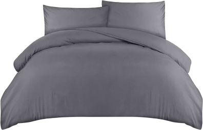 MULTIPLE SIZES AVAILABLE Bedding Duvet Cover Double - Soft Microfibre Polyester - Bedding Quilt Cover Set, with Pillow cases