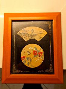 Framed Japanese  Art.