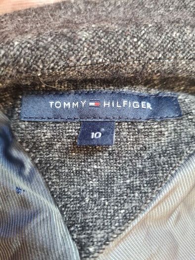 Tommy hilfigher wool blazer size 10 grey button up in excellent condition