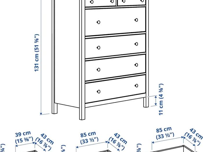 Ikea Hemnes Chest Of 6 Drawers