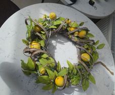 Lemon Door Wreath