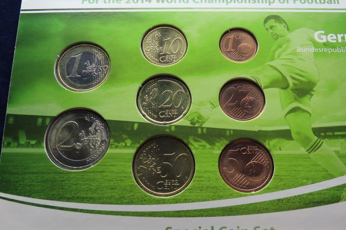 Germany Special euro coins set World football champions 2014