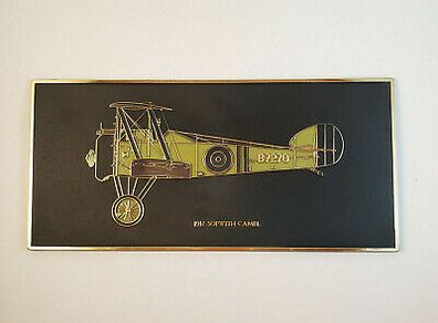 Prestige Wall Plaque 1917 Sopwith Camel. New. Free Postage!