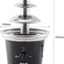Large Size Stainless Steel Chocolate Fountain 500ml 90w Fondue Set Electric 3-Tier Machine with Hot Melting Pot Base OCF17 Image 5