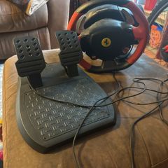 game pedal and steering wheel