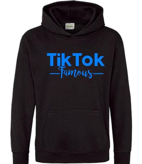 Kids adults TIK TOK famous HOODY , personalised custom hoodie tiktok savage renegade blue  pink txt hoodies