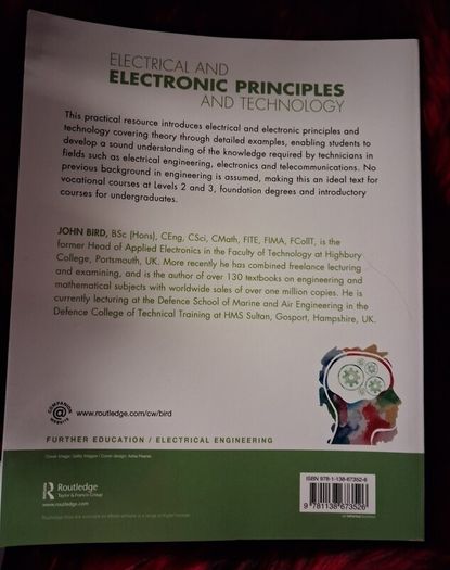 Electrical & Electronic Priciples & Technology / 6th Edition/ John Bird / 2017