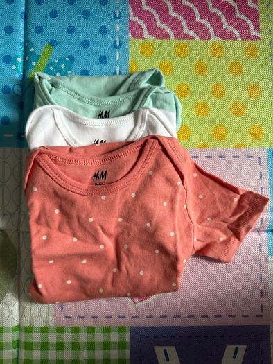 Baby bodysuits 3 pack H&M New