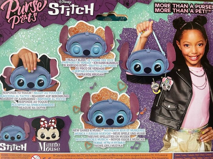Stitch Purse Interactive Toy and Shoulder Bag Purse girls with 30 sounds BNWT