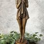 The Sad Girl - Bronze, Marble, Signed Image 3