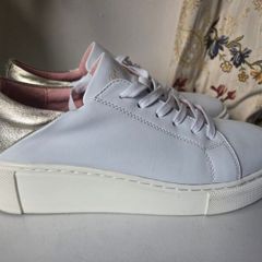 Kate Appleby White Leather Platform Trainers Size 41