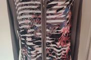 Bonita zipped long sleeve blouse size XL UK18/20 EU46/48 Postage included