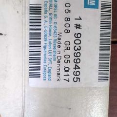 Genuine Opel (GM) Front Brake Pad Set  Part Number: 90399495