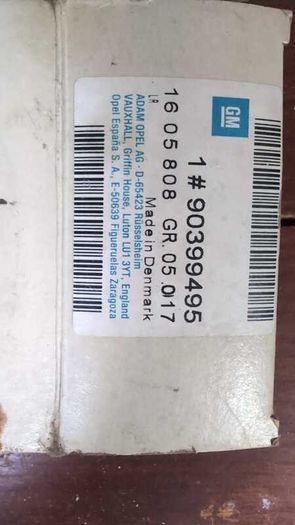 Genuine General Motors (GM) Front Brake Pad Set  Part Number: 90399495