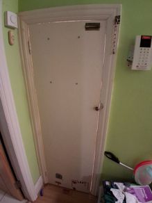 under the stairs door