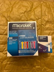 Contour next blood glucose diabetic test strips pack 50 and lancets 200