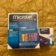 Contour next blood glucose diabetic test strips pack 50 and lancets 200