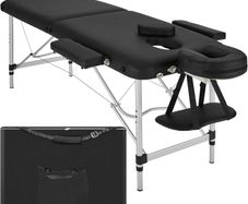 2-Zone Massage Table, Folding, Height Adjustable, Aluminium Massage