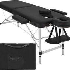 2-Zone Massage Table, Folding, Height Adjustable, Aluminium Massage