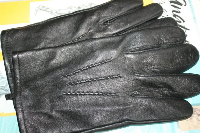 Men's Designer Genuine Leather Winter Warm Driving Gloves