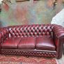 Leather Chesterfield Suite Image 2