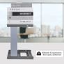 A4 Grey Plastic Hanging Folder Shelf, for Office, Study, Hospital Data Organization,Outer Frame: 14.29X12.79X10.83 inch, Product Includes Separate File Holder Without Suspension Files Image 4