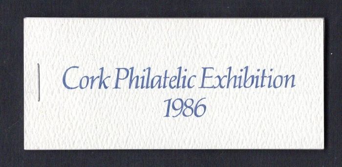 1986 Ireland Cork Philatelic Exhibition Booklet . Contains 2 X 24p Mulready Commemorative Stamps No 51