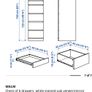 IKEA MALM 6 Drawer Chest with Mirror,Almost New Image 9