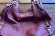 Michael Kors leather burgundy wine bag