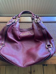 Michael Kors leather burgundy wine bag