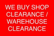 We Buy Shop And Warehouse Clearance Stock / Shelving / Business Fittings!