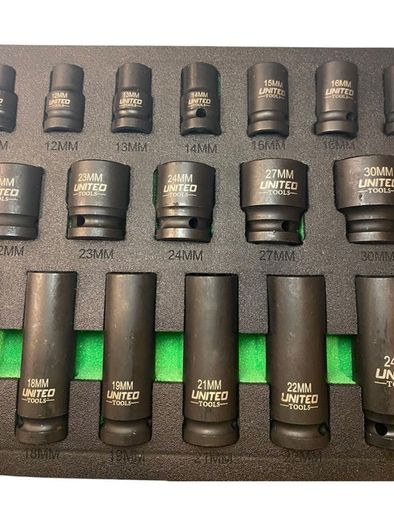 United Tools 35pc 1/2" Deep & Shallow Impact Socket Set