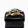 ZARA Golden Chain Flats Image 4