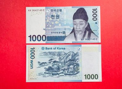 South Korea  1000  Won   2007  Pick  54 ( Uncirculated )