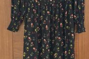 Marks &amp; Spencer Black Floral Dress