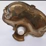 French Art Nouveau Brass Inkwell Image 5