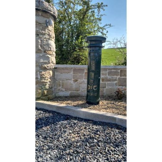 Tall Cast Iron Post Box CH-R1789B