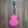 Pink Wooden Guitar Wall Decor Image 2