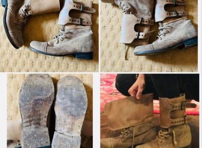 Vintage Y2K all saints damisi boots festival boho cult viral boots kate moss