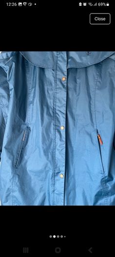 lighthouse raincoat blue size 14