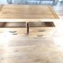 Large Rustic Oak Coffee table -4 Double Sided Drawers (Dovetail Joints) Image 2