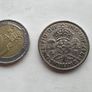 George VI Two Shilling 1947 Coin Image 5