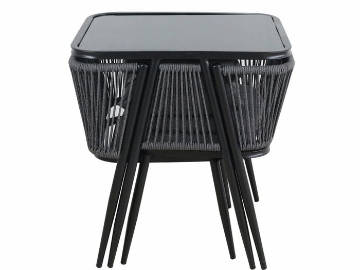 Korfu Coastal Patio Set  Outdoor Table + 2 Chairs