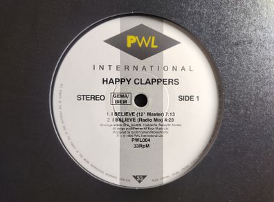 Happy Clappers - I Believe - PWL International Records - Epic UK Piano HOUSE ANTHEM!