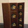 Vintage Wooden Stations of the Cross Triptych Image 4